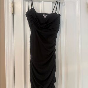 Garage Black Ruched Kids Dress